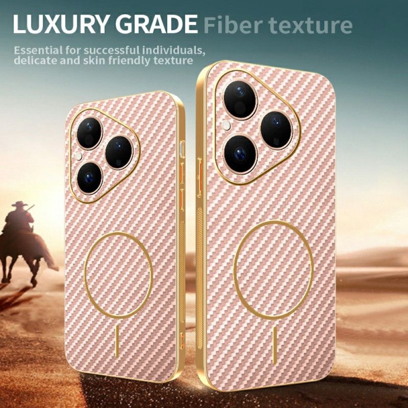 Hülle Huawei Pura 80 Carbonfaser-textur