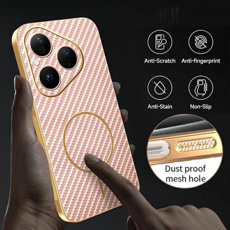 Hülle Huawei Pura 80 Carbonfaser-textur