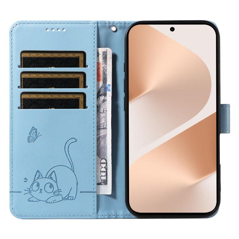 Lederhüllen Huawei Pura 80 Glückskatze