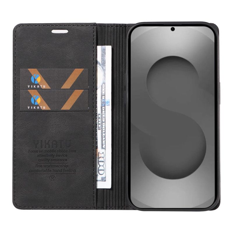 Flip Case Für Samsung Galaxy S26 Ultra Yikatu Wildledereffekt