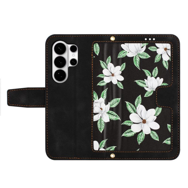 Lederhüllen Für Samsung Galaxy S26 Ultra Florales Design