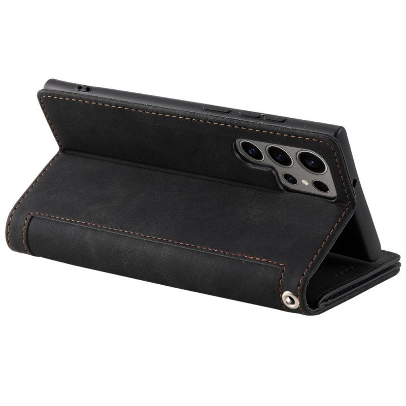 Lederhüllen Für Samsung Galaxy S26 Ultra Geldbörse Mit 9 Kartenfächern