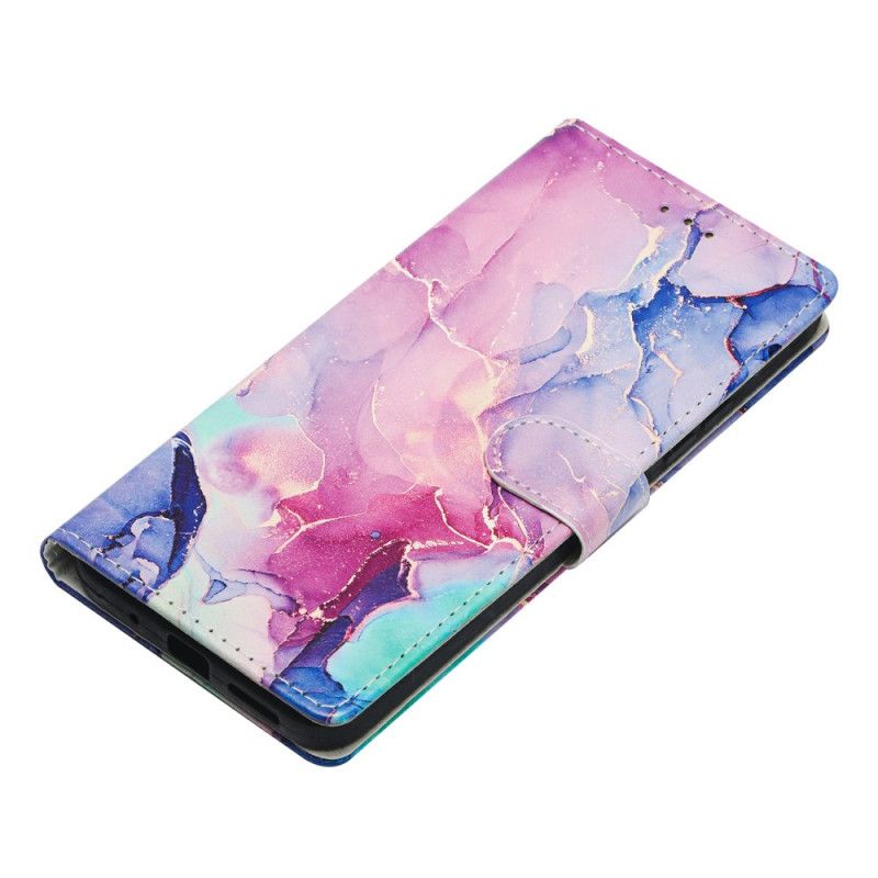 Lederhüllen Samsung Galaxy S26 Ultra Grüner Und Rosa Marmor
