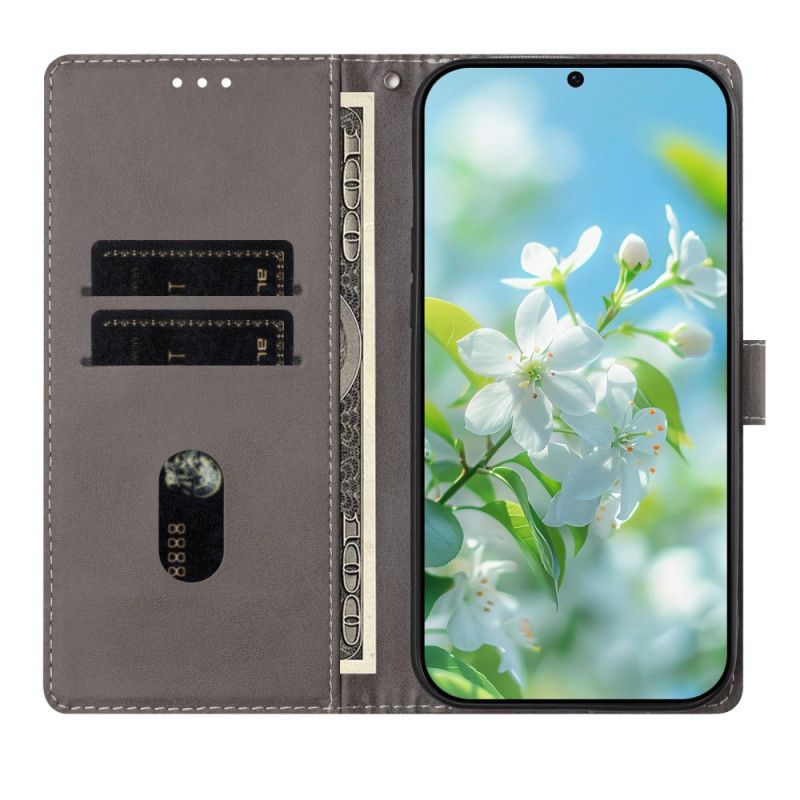 Lederhüllen Samsung Galaxy S26 Ultra Handyhülle Blauer Marmoreffekt