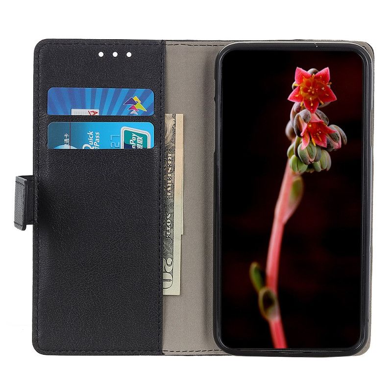 Lederhüllen Samsung Galaxy S26 Ultra Handyhülle Klassisches Schwarz
