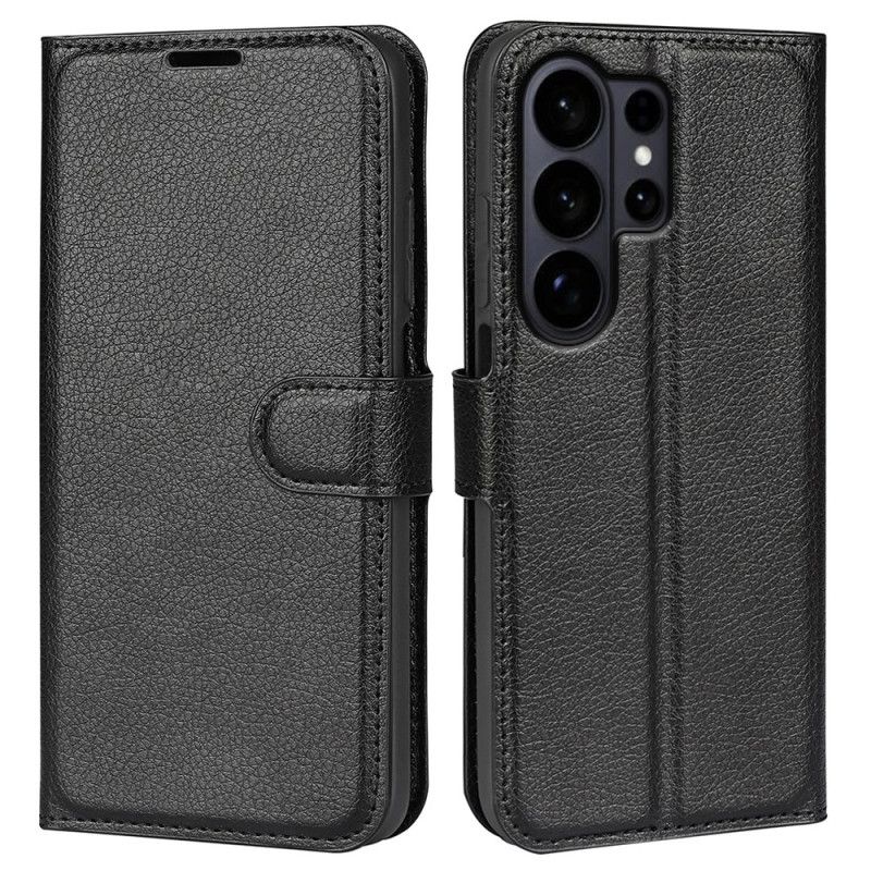 Lederhüllen Samsung Galaxy S26 Ultra Handyhülle Kunstleder In Litschi-farbe