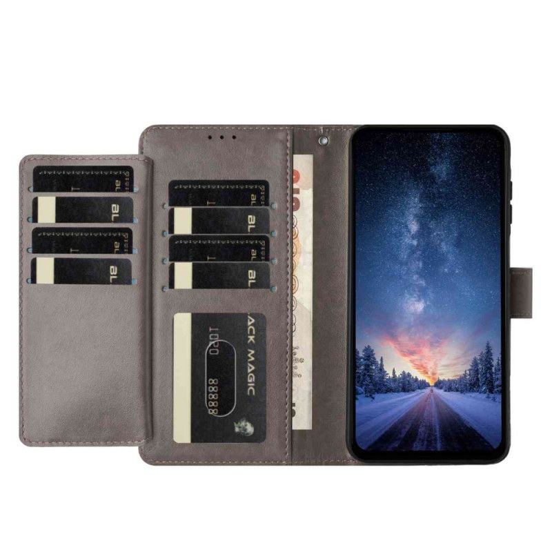 Lederhüllen Samsung Galaxy S26 Ultra Handyhülle Kunstleder Mit 8 Kartenfächern