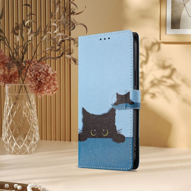 Lederhüllen Samsung Galaxy S26 Ultra Handyhülle Schwarzes Kätzchen