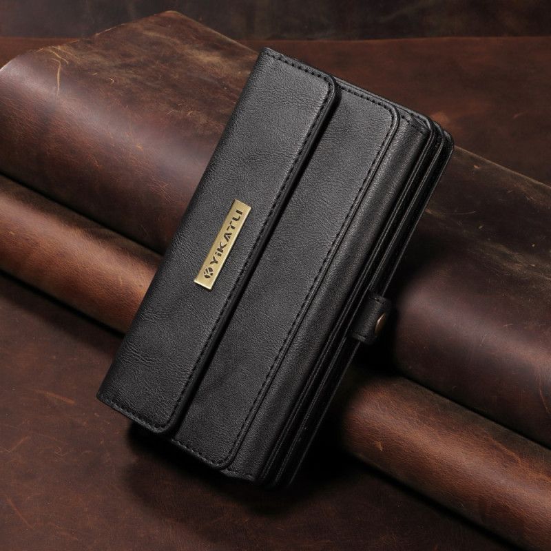 Lederhüllen Samsung Galaxy S26 Ultra Vintage-geldbörse Mit Schulterriemen