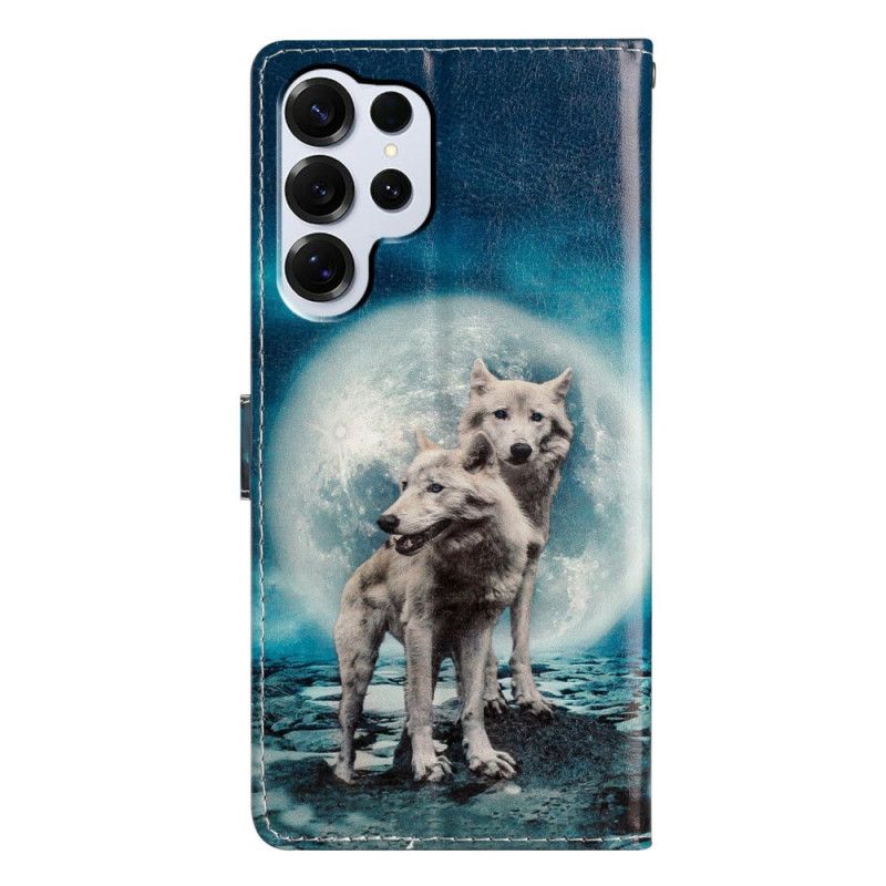 Lederhüllen Samsung Galaxy S26 Ultra Zwei Wölfe