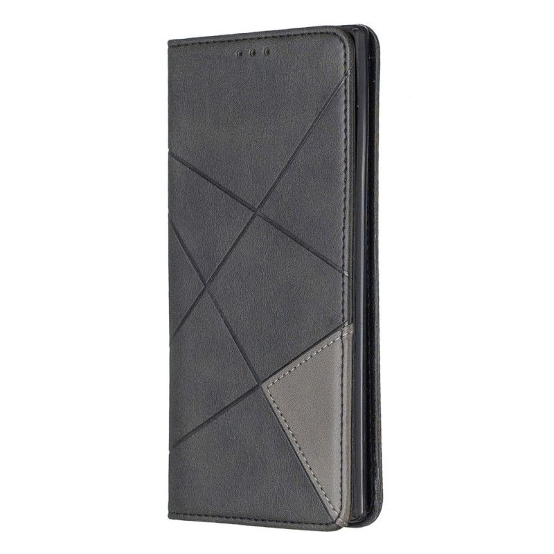 Flip Case Samsung Galaxy Note 10 Plus Schwarz Künstlerstil