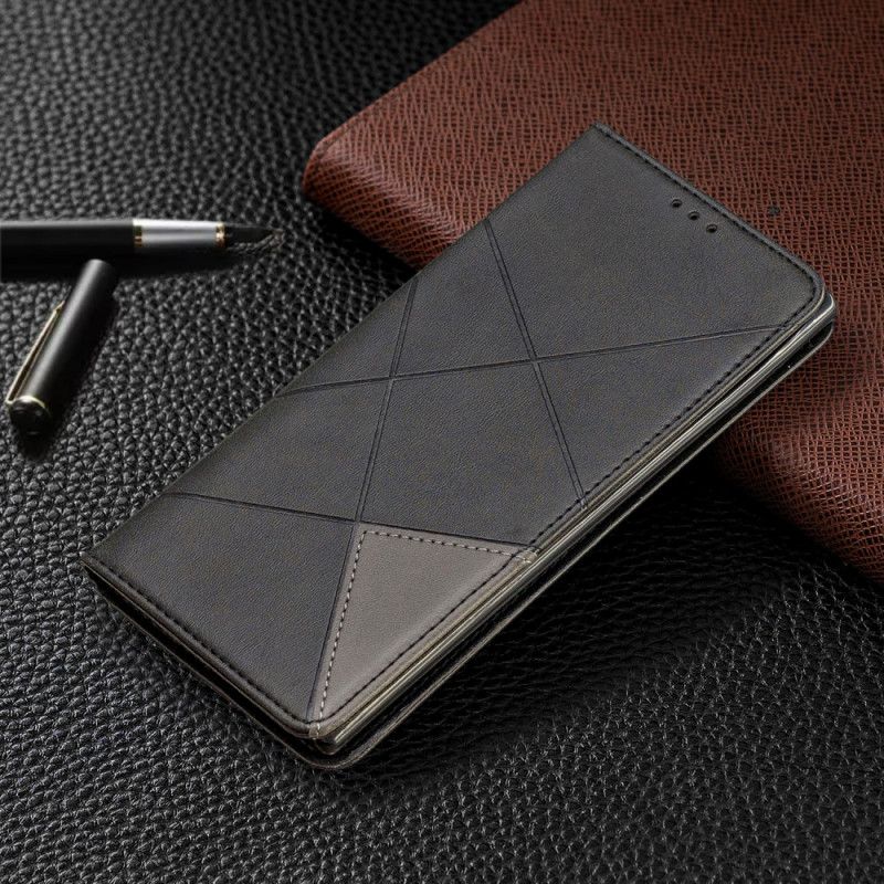 Flip Case Samsung Galaxy Note 10 Plus Schwarz Künstlerstil