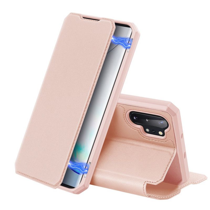 Flip Case Samsung Galaxy Note 10 Plus Schwarz Magnetischer Dux Ducis