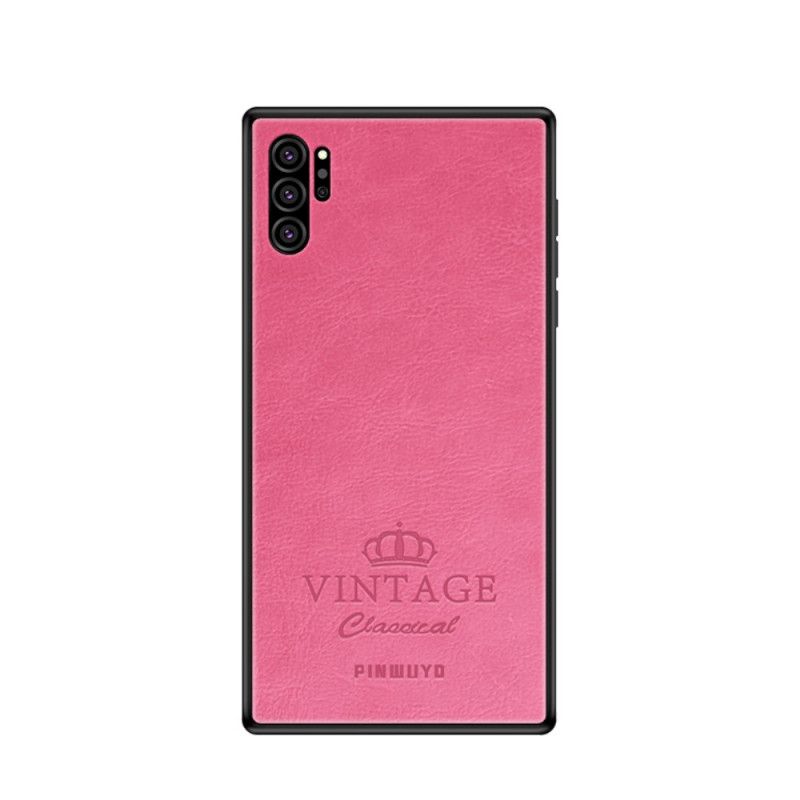 Hülle Für Samsung Galaxy Note 10 Plus Schwarz Vintage Pinwuyo