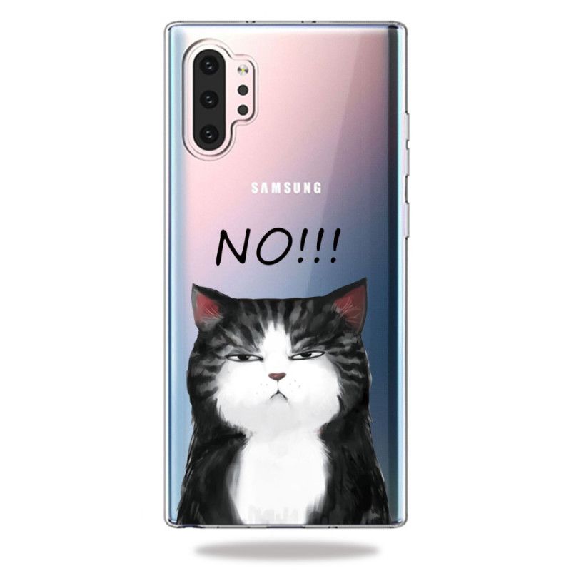 Hülle Samsung Galaxy Note 10 Plus Die Katze. Die Nein Sagt