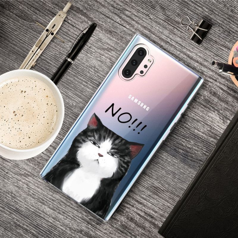 Hülle Samsung Galaxy Note 10 Plus Die Katze. Die Nein Sagt