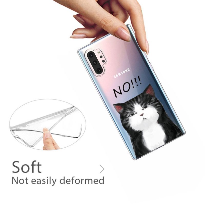 Hülle Samsung Galaxy Note 10 Plus Die Katze. Die Nein Sagt