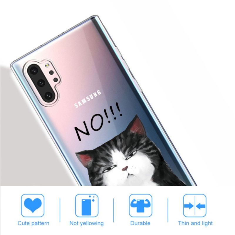 Hülle Samsung Galaxy Note 10 Plus Die Katze. Die Nein Sagt