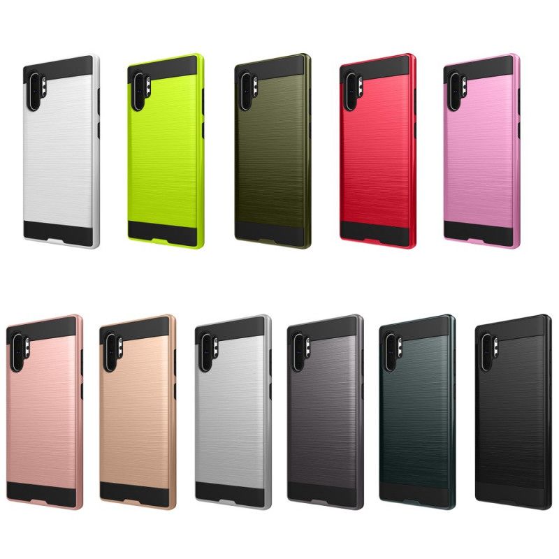 Hülle Samsung Galaxy Note 10 Plus Schwarz Zukünftige Kohlefaser