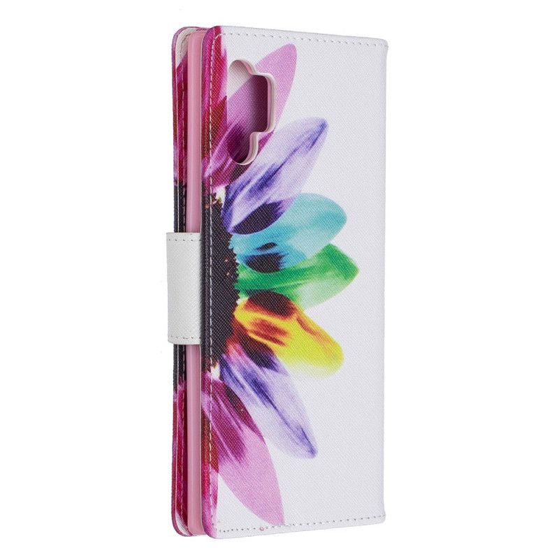 Lederhüllen Für Samsung Galaxy Note 10 Plus Aquarellblume
