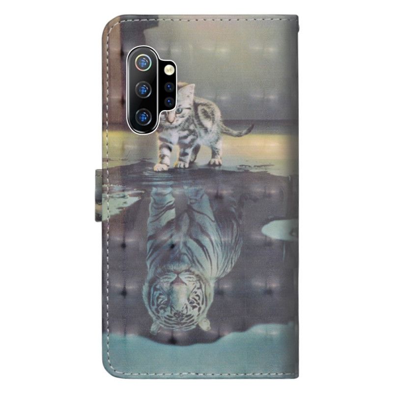 Lederhüllen Für Samsung Galaxy Note 10 Plus Ernest Den Tiger