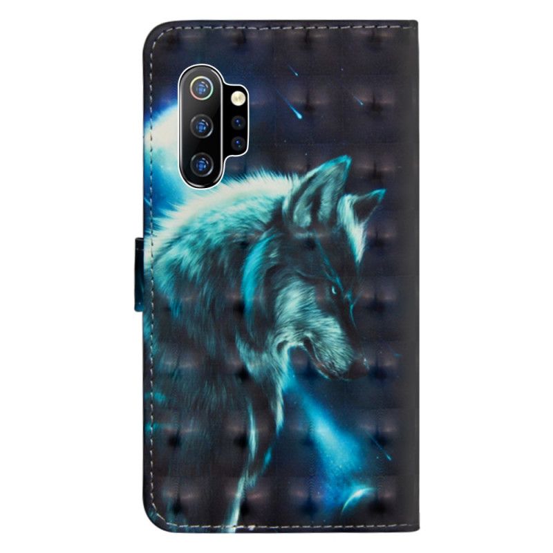 Lederhüllen Samsung Galaxy Note 10 Plus Majestätischer Wolf