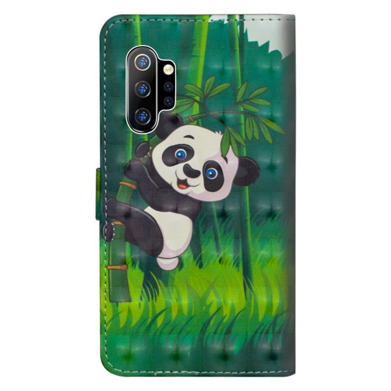 Lederhüllen Samsung Galaxy Note 10 Plus Panda Und Bambus