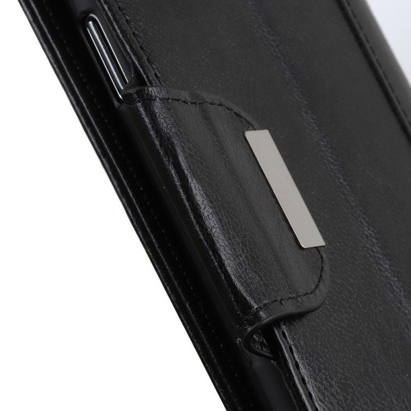 Lederhüllen Samsung Galaxy Note 10 Plus Schwarz Eleganzverschluss Aus Kunstleder