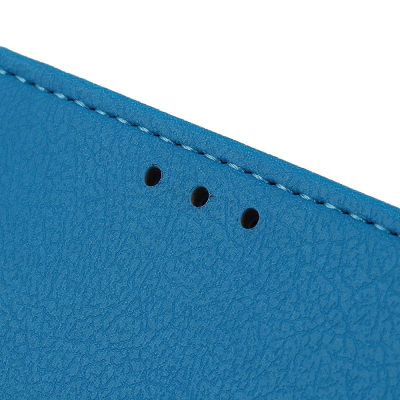 Lederhüllen Samsung Galaxy Note 10 Plus Schwarz Lederverschluss Hinten