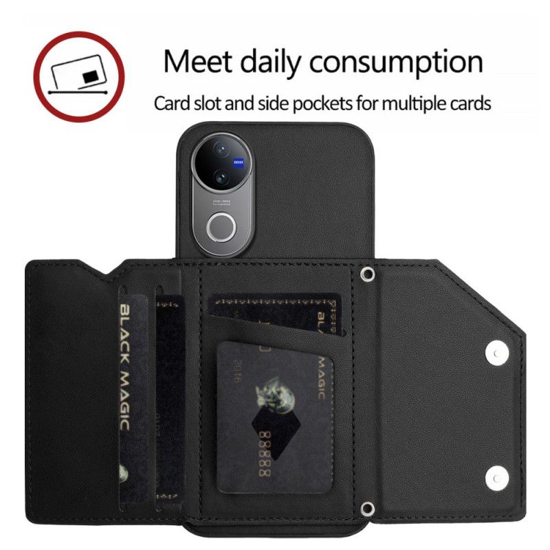 Hülle Vivo V50e 5g Handyhülle Kartenhalter Mit Umhängeband