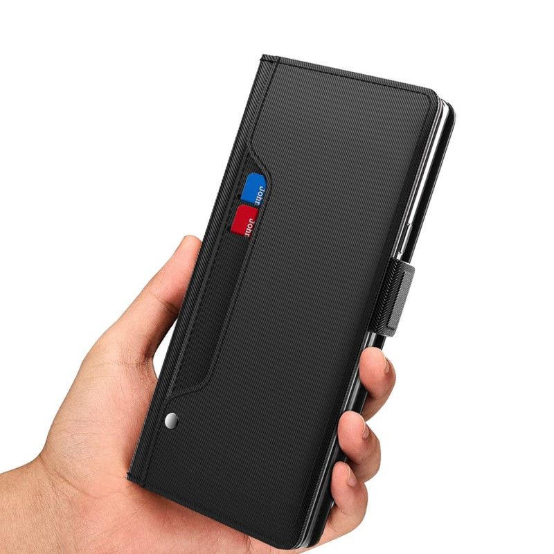 Lederhüllen Vivo V50e 5g Kartenhalter Mit Spiegel