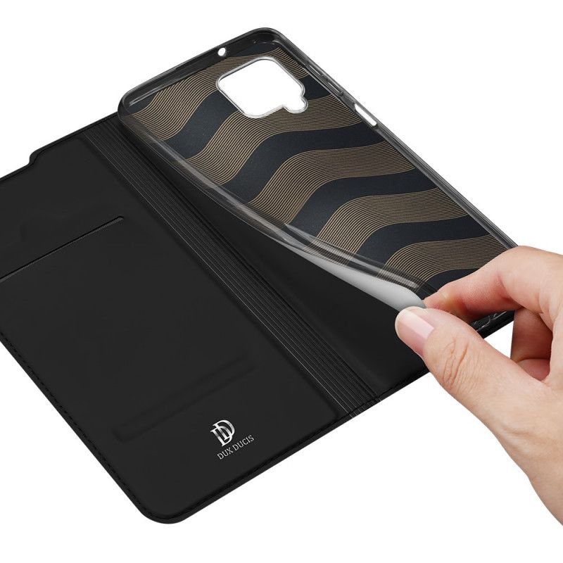 Flip Case Für Samsung Galaxy A12 Schwarz Pro-Dux-Ducis-Haut