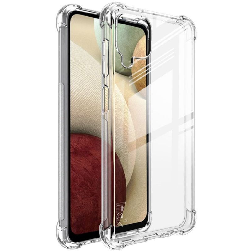 Hülle Für Samsung Galaxy A12 Schwarz Imak Seidig Transparent