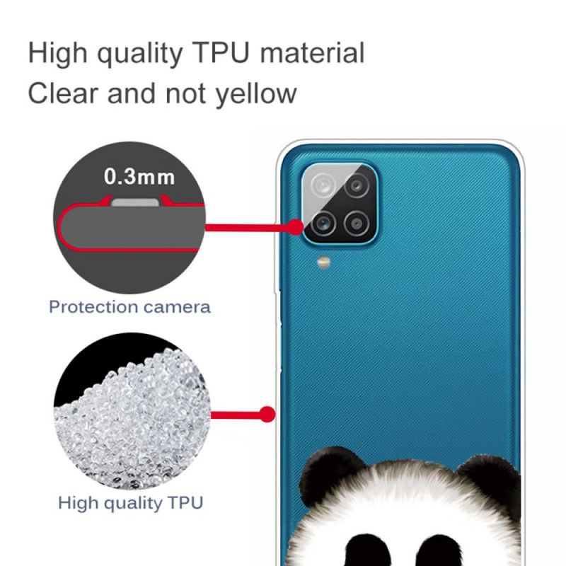 Hülle Für Samsung Galaxy A12 Transparenter Panda