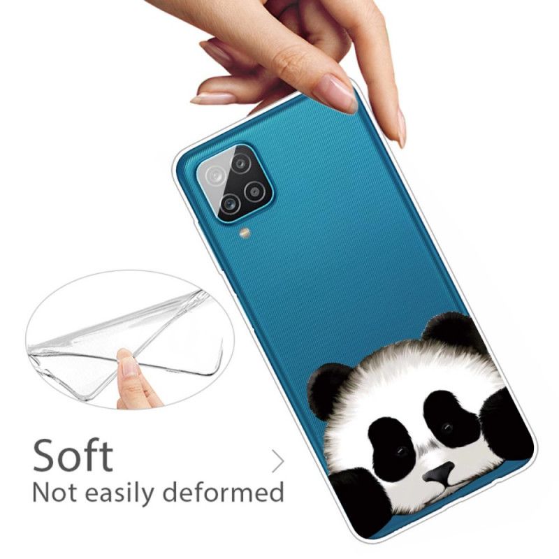 Hülle Für Samsung Galaxy A12 Transparenter Panda