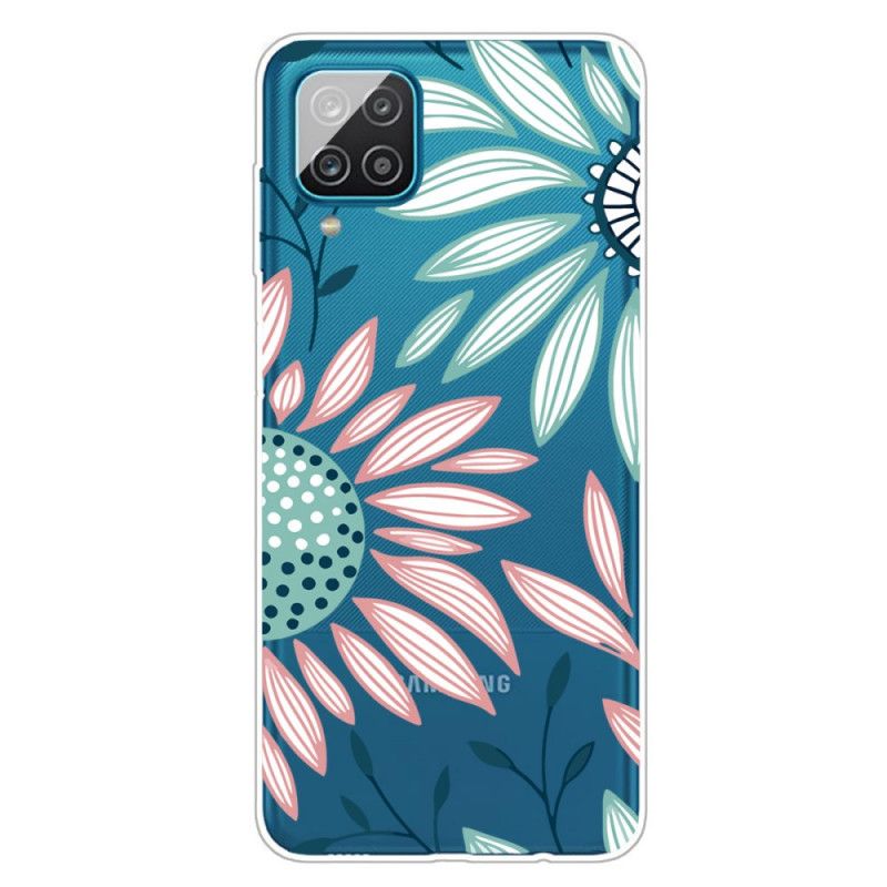 Hülle Samsung Galaxy A12 Durchsichtig Eine Blume