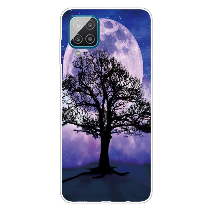 Hülle Samsung Galaxy A12 Handyhülle Baum Und Mond