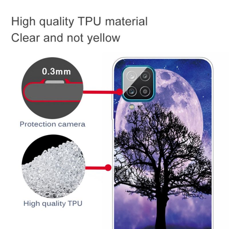 Hülle Samsung Galaxy A12 Handyhülle Baum Und Mond