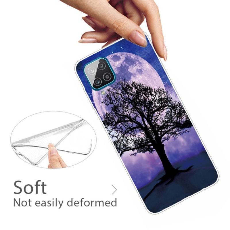 Hülle Samsung Galaxy A12 Handyhülle Baum Und Mond