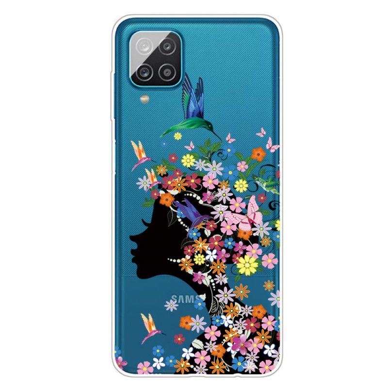 Hülle Samsung Galaxy A12 Hübscher Blütenkopf