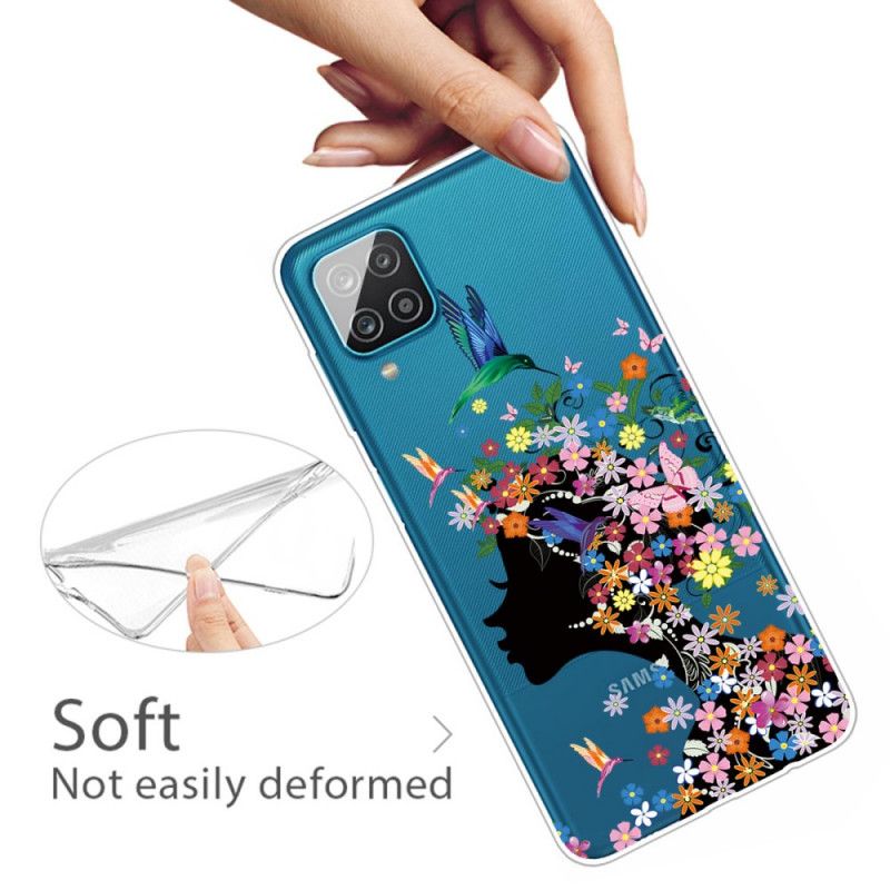 Hülle Samsung Galaxy A12 Hübscher Blütenkopf
