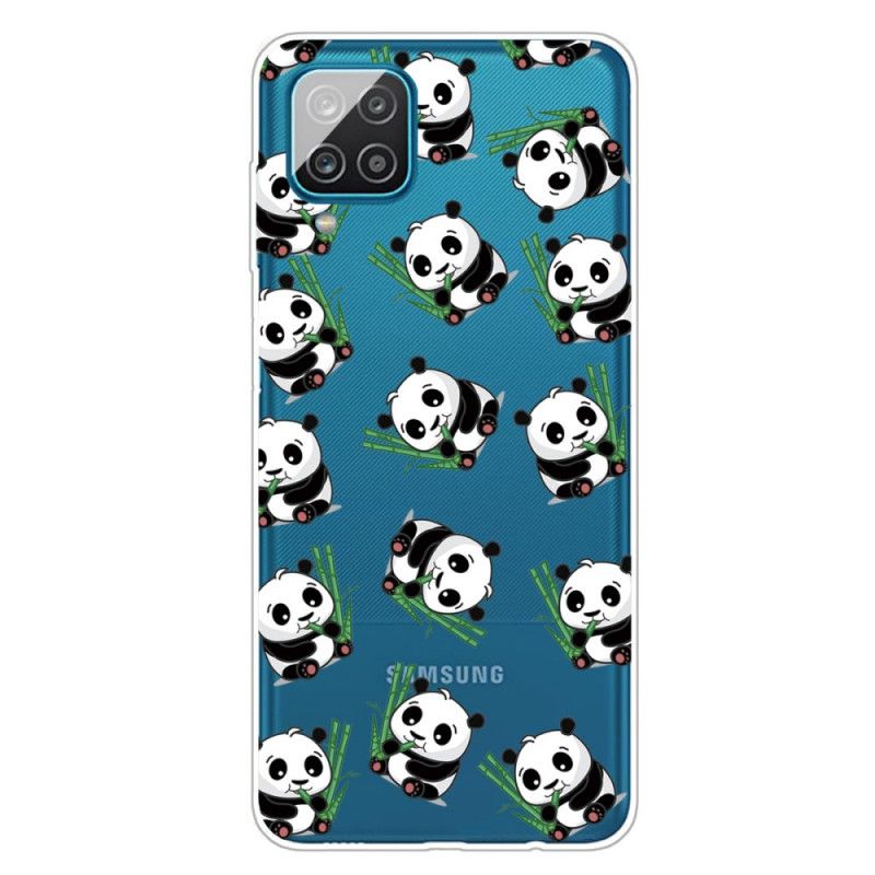 Hülle Samsung Galaxy A12 Kleine Pandas