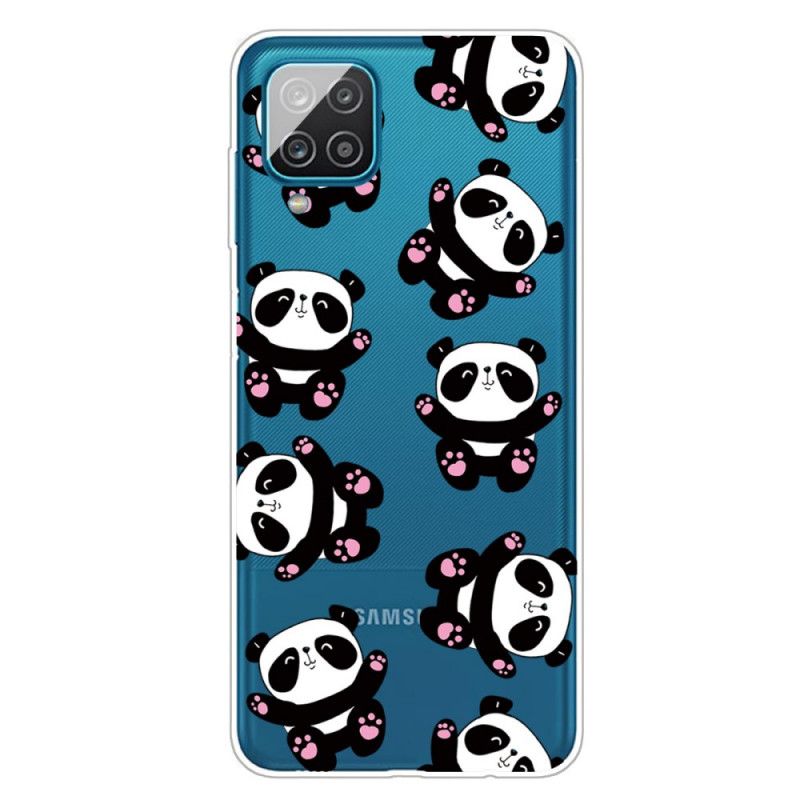 Hülle Samsung Galaxy A12 Top-Spaß-Pandas