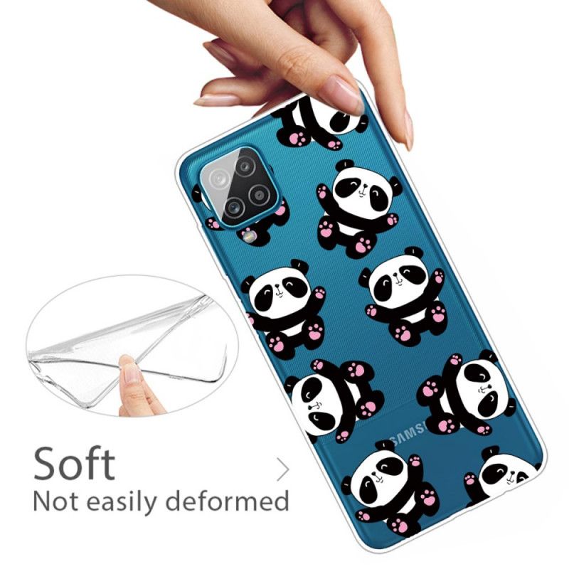 Hülle Samsung Galaxy A12 Top-Spaß-Pandas