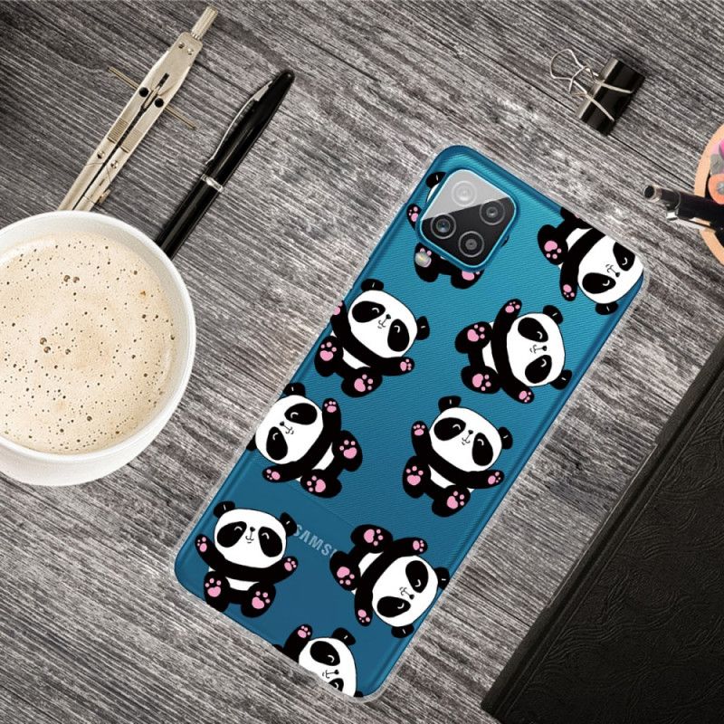 Hülle Samsung Galaxy A12 Top-Spaß-Pandas