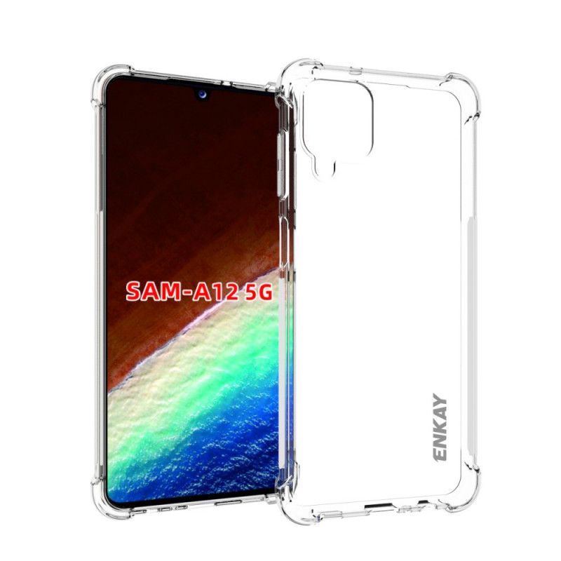 Hülle Samsung Galaxy A12 Transparentes Enkay