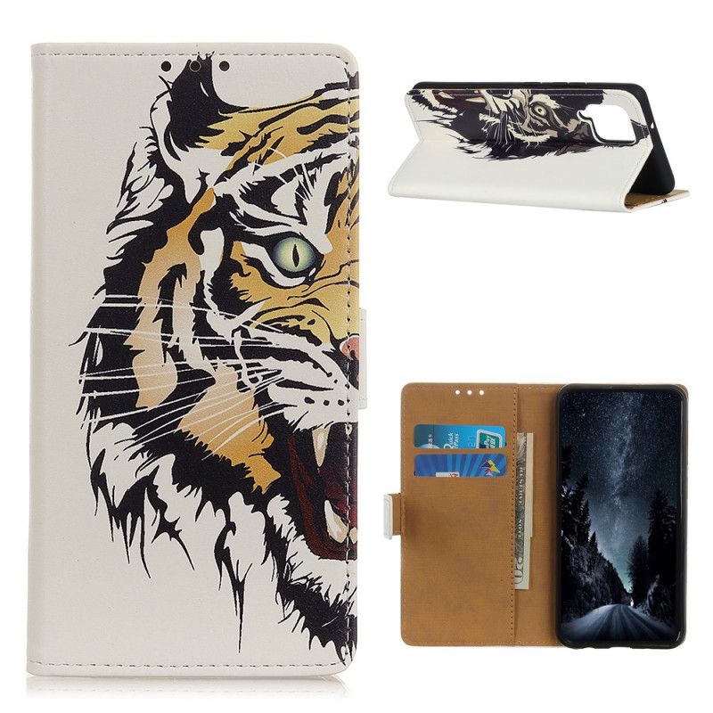 Lederhüllen Samsung Galaxy A12 Wilder Tiger