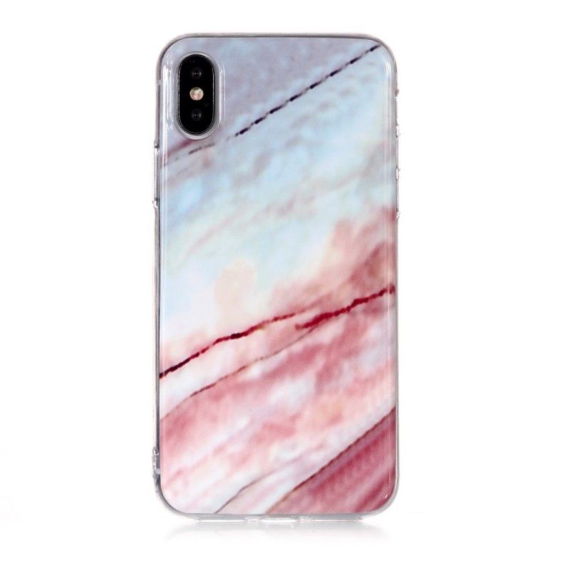 Hülle Für iPhone XS Glühender Marmor