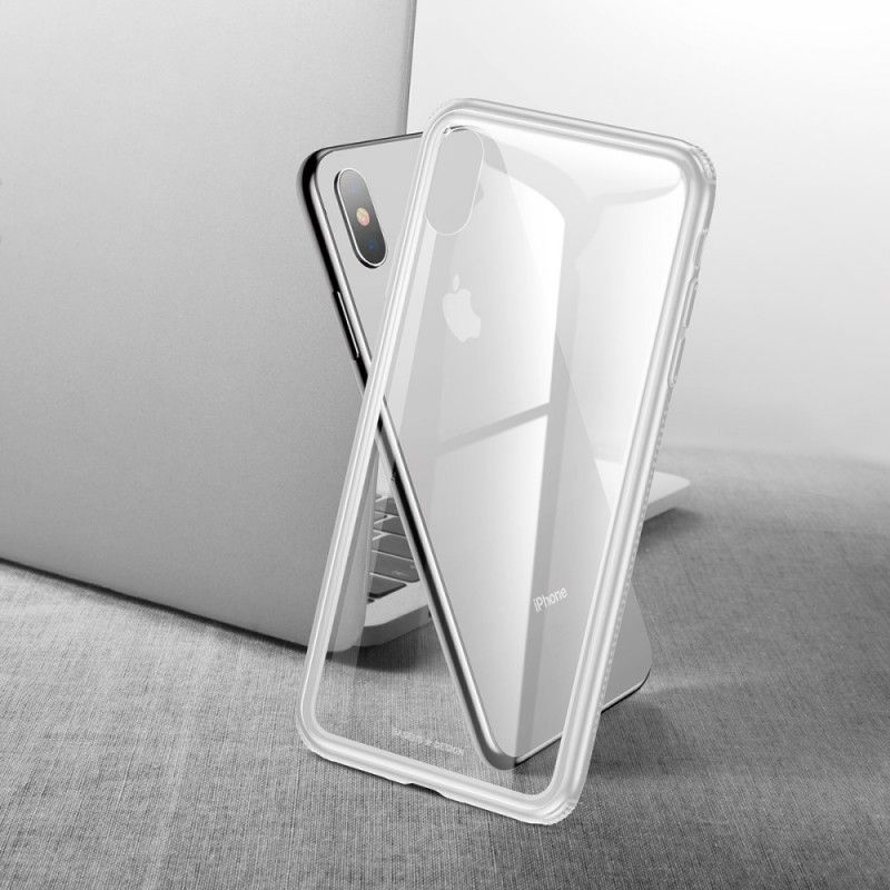 Hülle Für iPhone XS Rose Transparenter Baseus