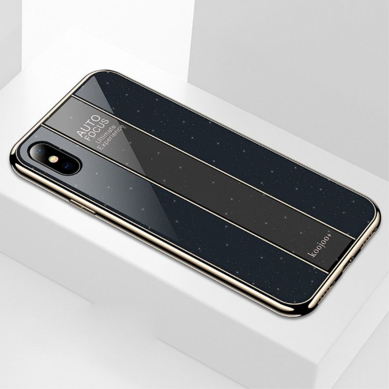 Hülle iPhone XS Schwarz Luxus-Hybrid